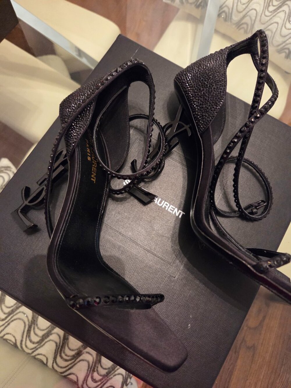 Saint Laurent Black Sandals